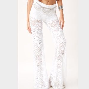 Nightcap Dixie Lace Pant in White